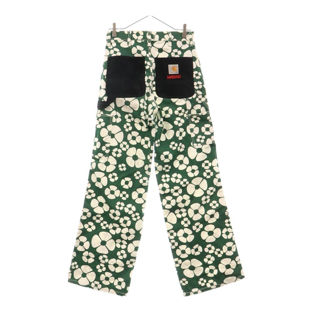 Carhatt MARNI コラボ デニムパンツ 花柄 グリーン ホワイト
