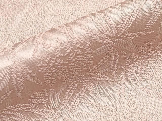 平和屋本店□極上 紋屋井関 御寮織 お召 色無地 桐竹鳳凰地紋 水柿色地  