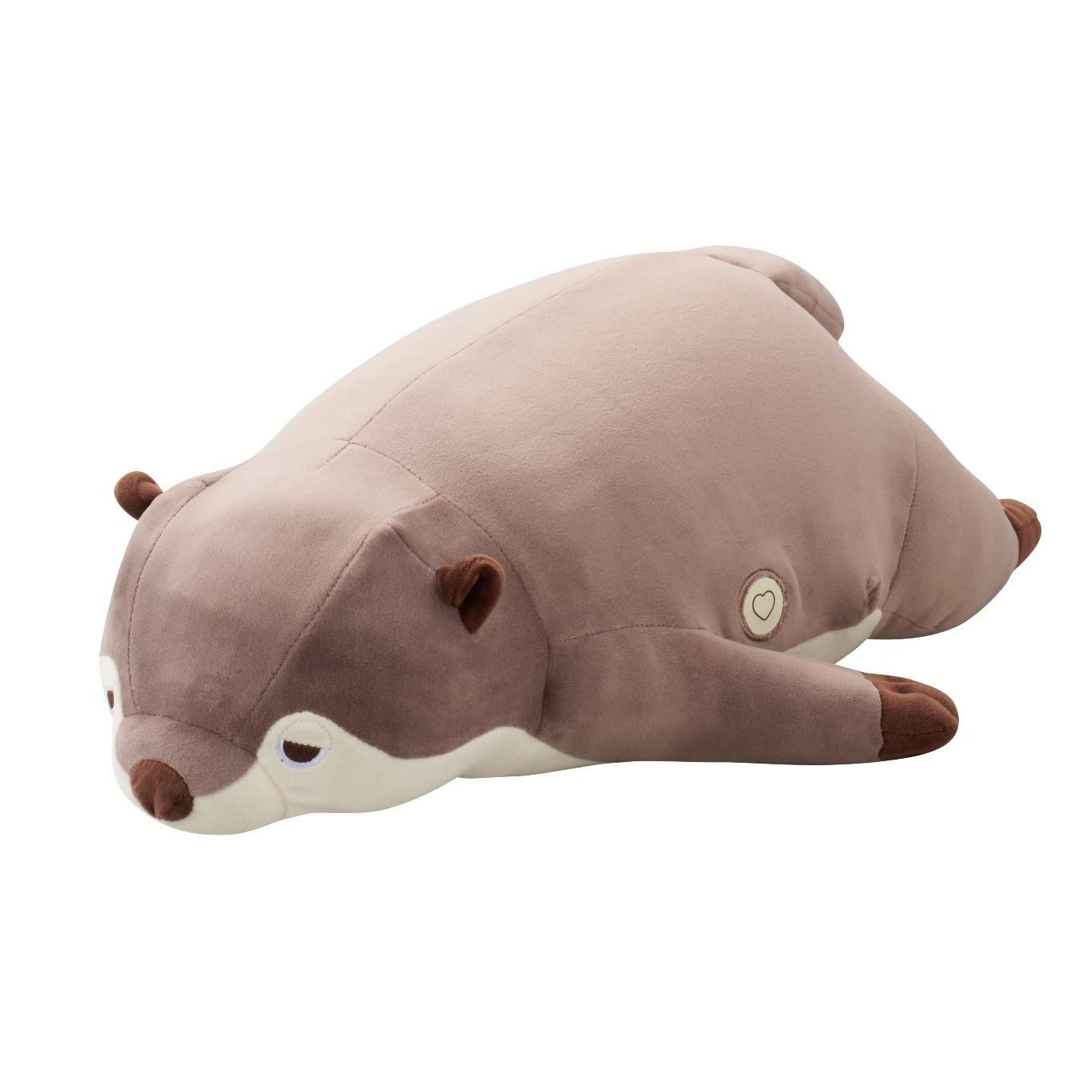 りぶはあと 抱き枕 ポリエステル おやすみグースピー ねむねむアニマルズ カワウソのくるり (全長約55cm) 快眠 安眠サポート 91010-33 [カワウソのくるり]
