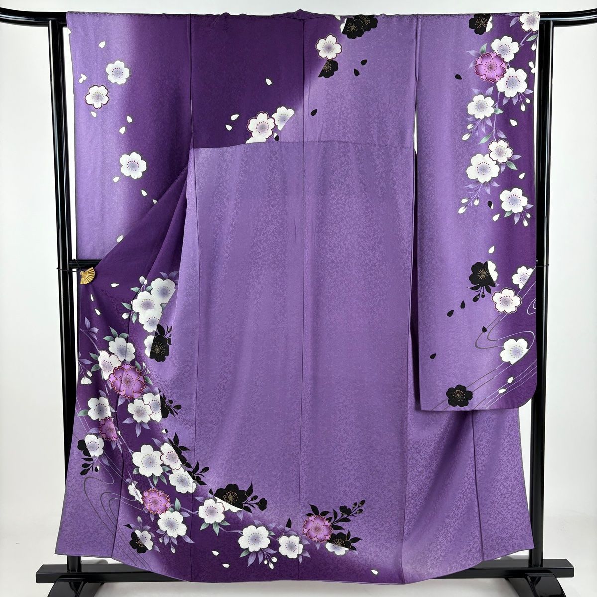 【トール】 振袖 フルセット 身丈172 裄68.5 紫 刺繍衿 金彩 成人式 振袖 No.EA-1566-トール-LLサイズのレンタル｜きもの365