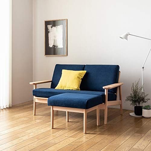 芸術的な カリモク ソファー 2人掛 ネイビー9449 幅138cm スエード調人工皮革 ラムース karimoku WD43026449 奥行80ｃｍ 高さ78ｃｍ 座高42ｃｍ 自慢