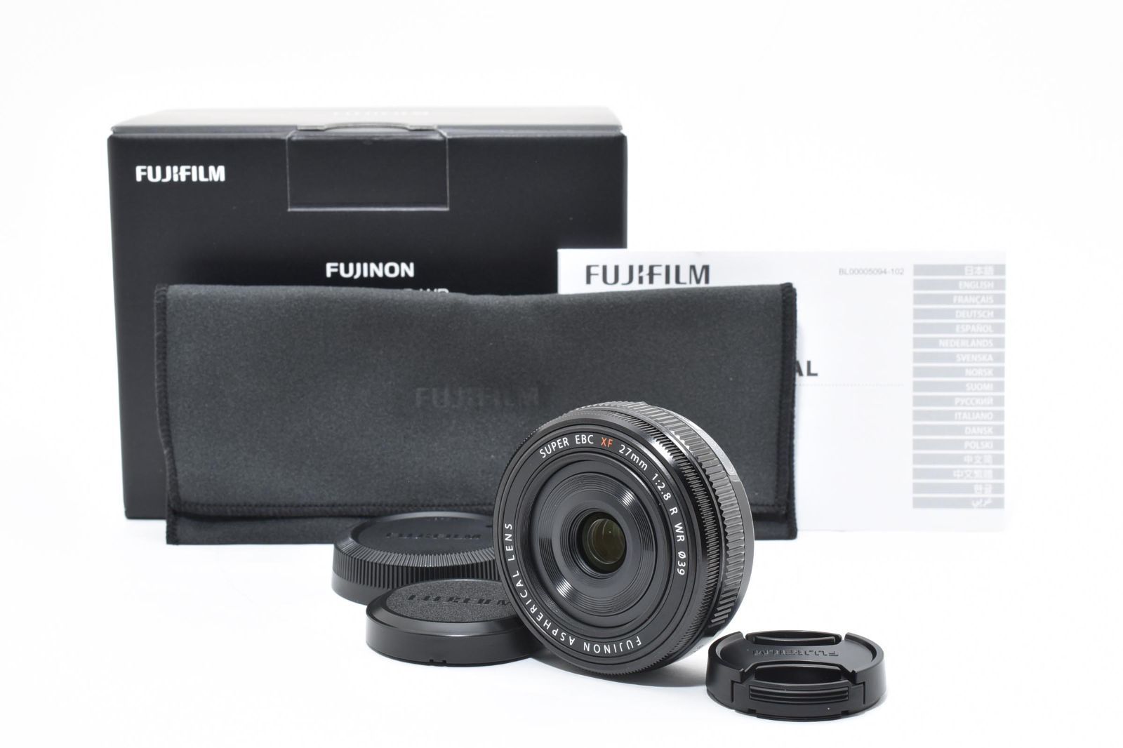 級 フジフイルム FUJIFILM フジノン XF 27mm F2.8 R WR LL478 5761