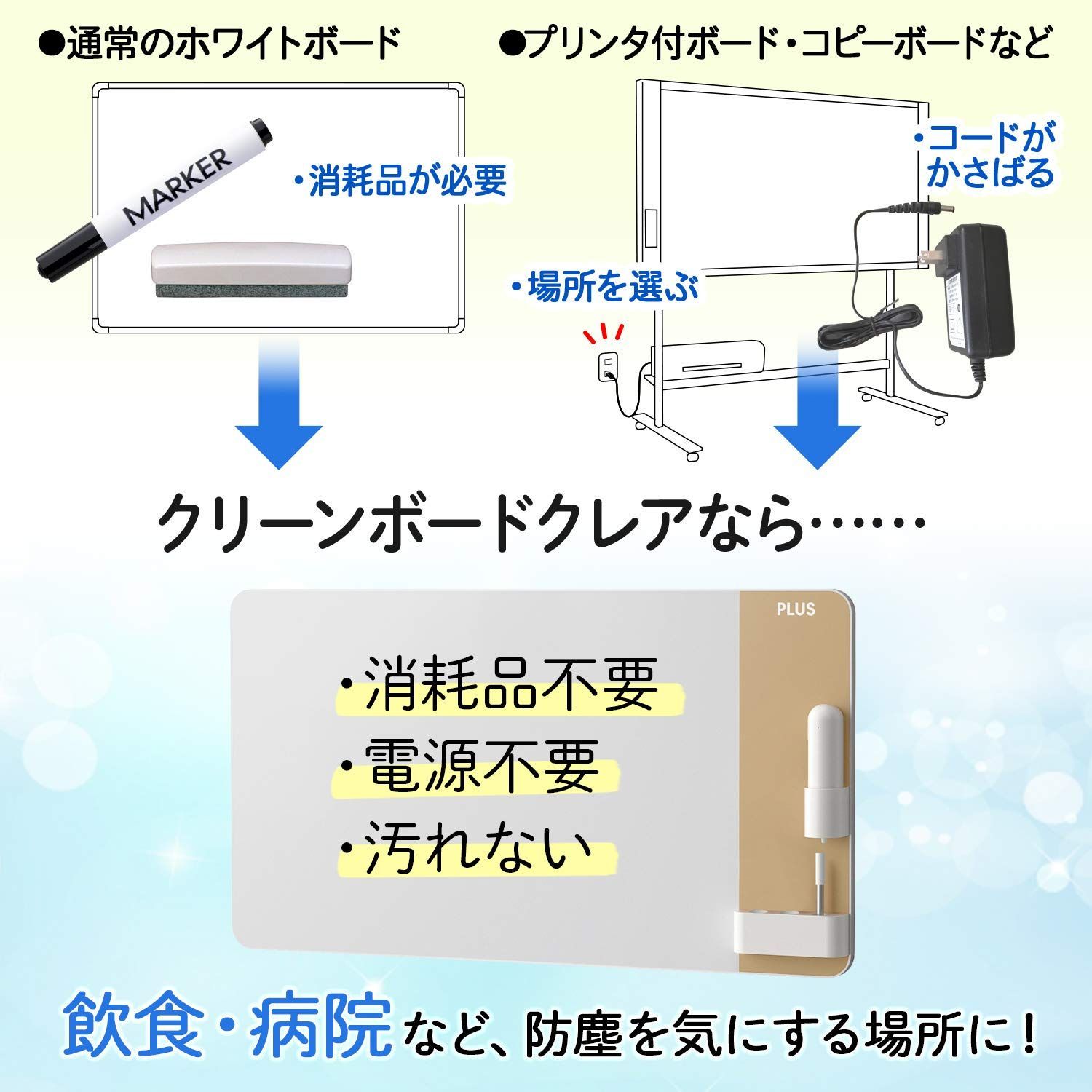 手動イレーザー付属