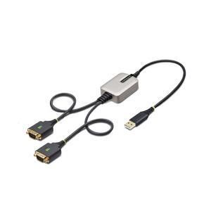 2営業日で発送 スターテック USB-RS232Cシリアル変換ケーブル ストレート USB 2.0 61CM 2ポート ESD シリアルコ