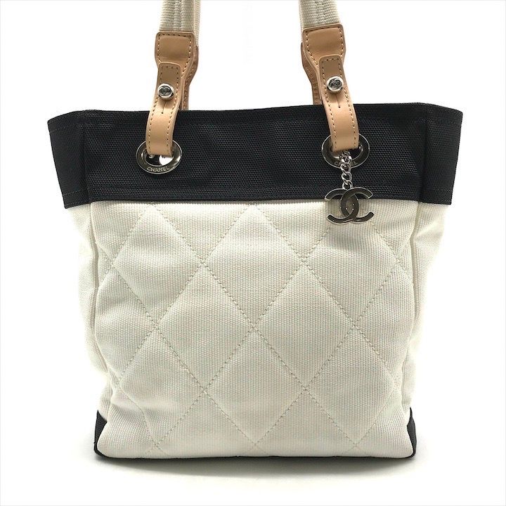 美品 CHANEL シャネル ココマーク パリビアリッツ PM キャンバス  
