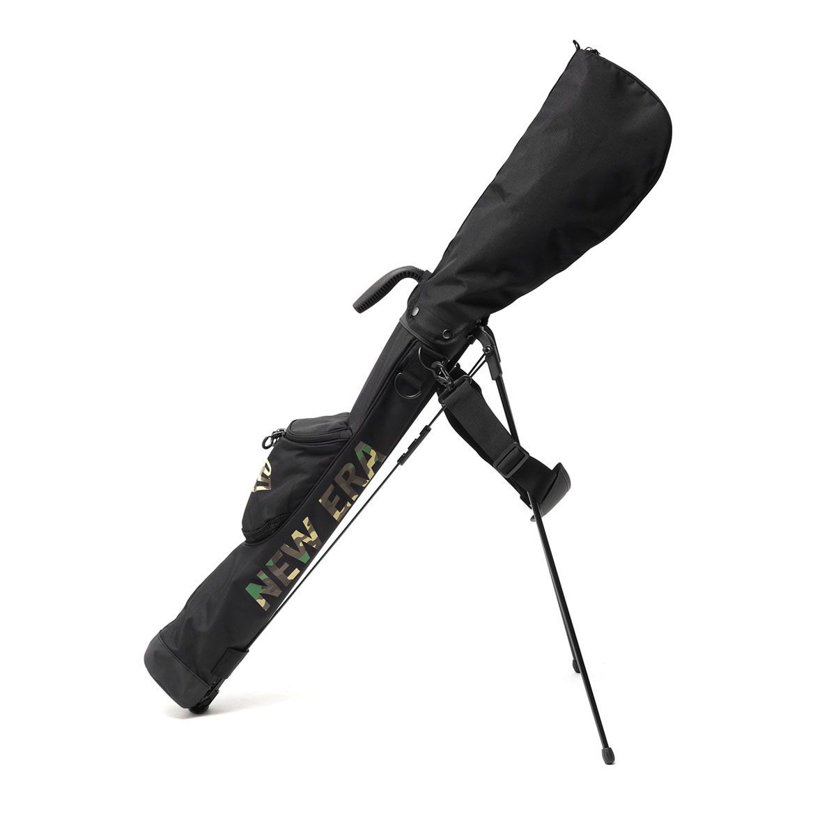 正規取扱店 ニューエラ クラブケース NEW ERA ゴルフ スタンド 背面フック セルフスタンドケース GOLF SELF STAND CASE ブラックxウッドランドカモ