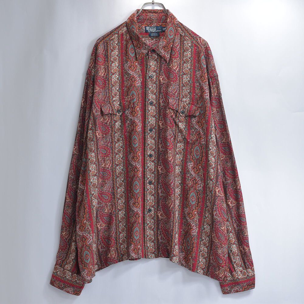 90s POLO by Ralph Lauren ラルフローレン CROFTS ペイズリー柄