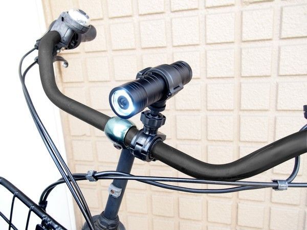 ♪自転車 バイク用 ライト付き ドライブレコーダー SDカード付き