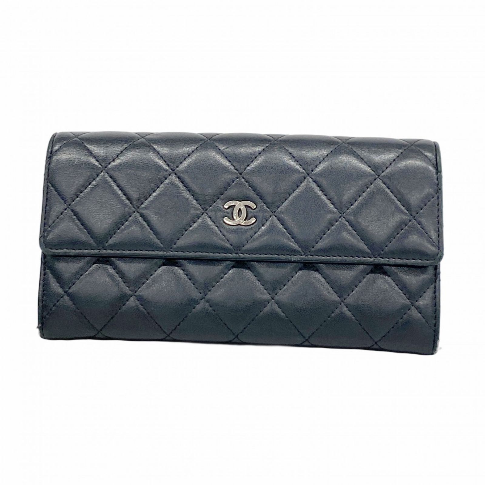 CHANEL ラムスキン マトラッセ 長財布 シャネル(Chanel) シャネル 長財布 マトラッセ ラムスキン