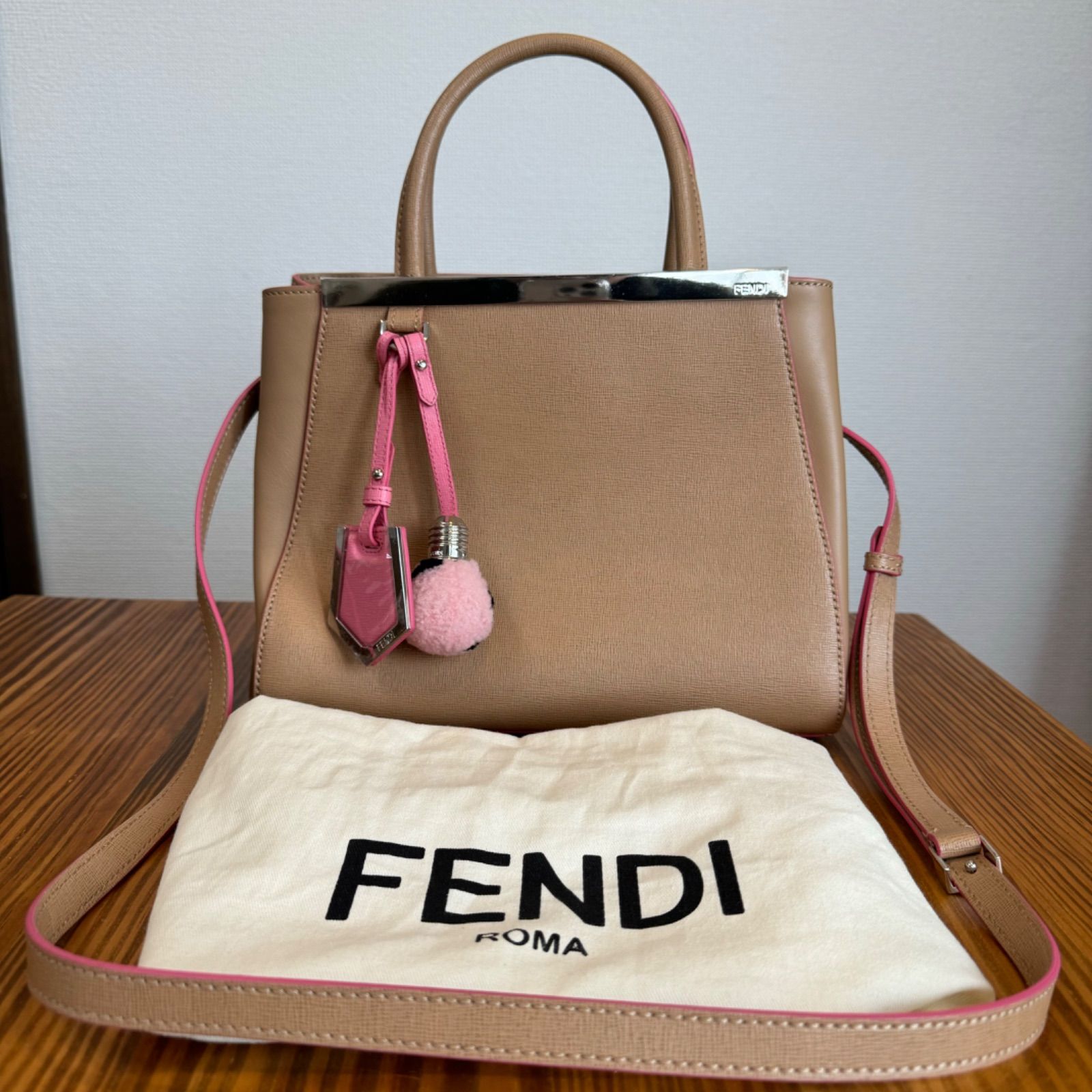 Fendi フェンディ プチトゥジュール２ＷＡＹハンドショルダーバッグ