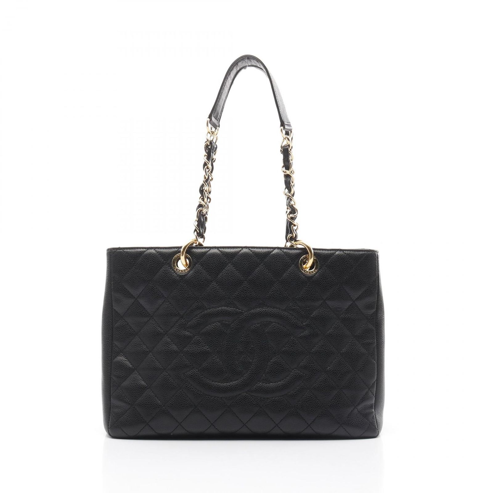 シャネル CHANEL トートバッグ マトラッセ グランドショッピング GST A50995 ブラック キャビアスキン グレインドカーフ GSTトート レディース Used B