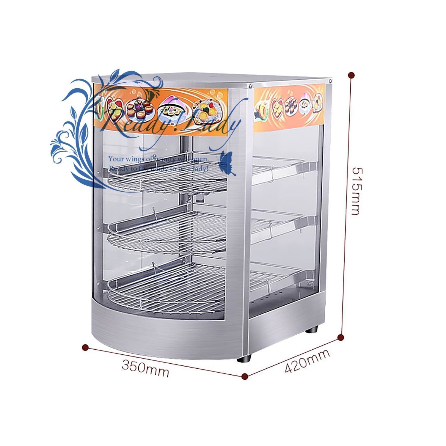 3段ステンレススチールフードウォーマー 0.8KW温度範囲30?85℃