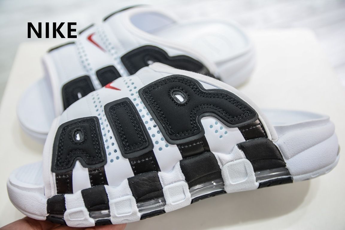 新品 未使用 Nike Air More Uptempo Slide White Black FB7815-100 男女兼用