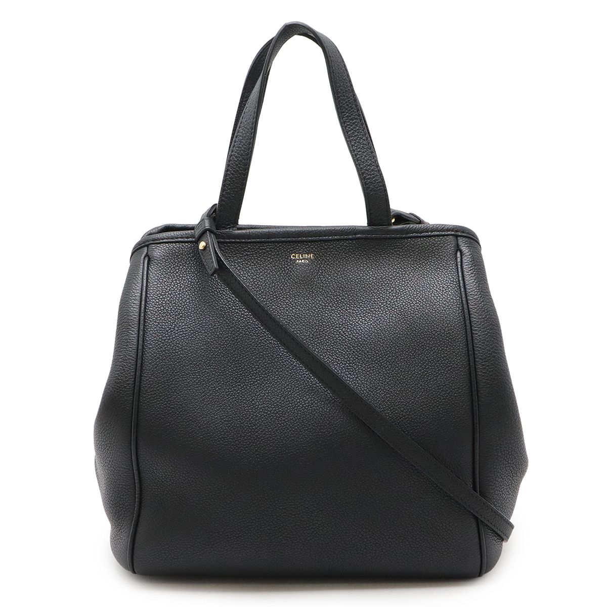 Celine セリーヌ トートバッグ ショルダーバッグ ブラック CELINE セリーヌ スモール フォールドカバ トートバッグ 2WAY