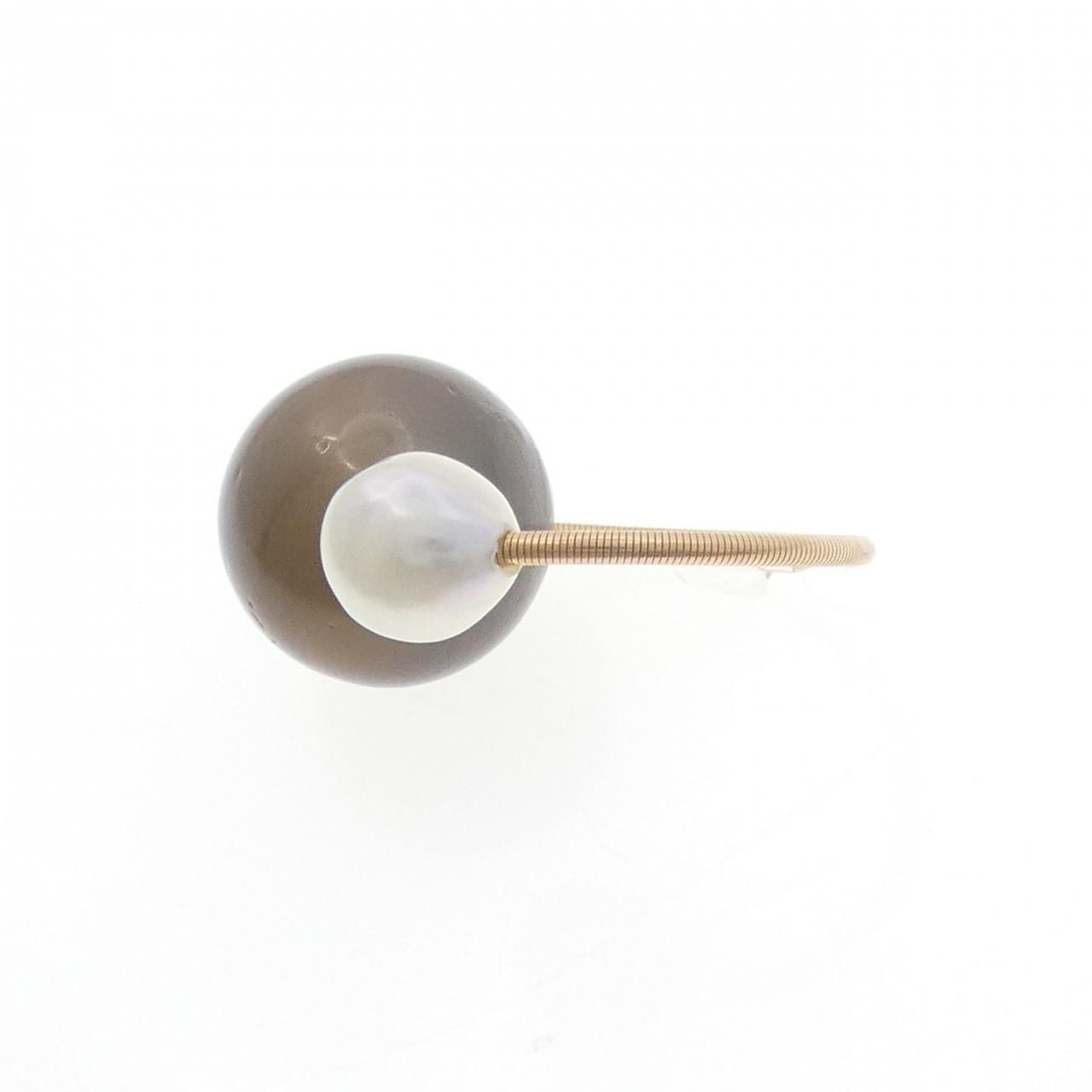 黒蝶パール イヤーカフ 13mm 片耳