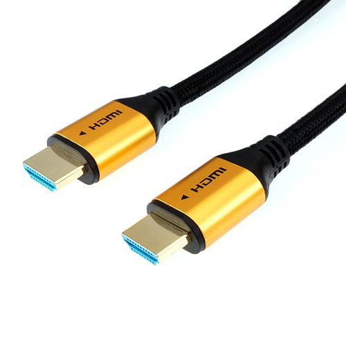 【新品】 【5個セット】ホーリック HDMIケーブル 4m メッシュケーブル ゴールド HDM40-523GBX5