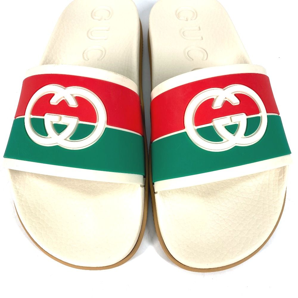 GUCCI■グッチ GGロゴ ラバー フラット サンダル GUCCI グッチ サンダル GG 655265 ラバー - メルカリ