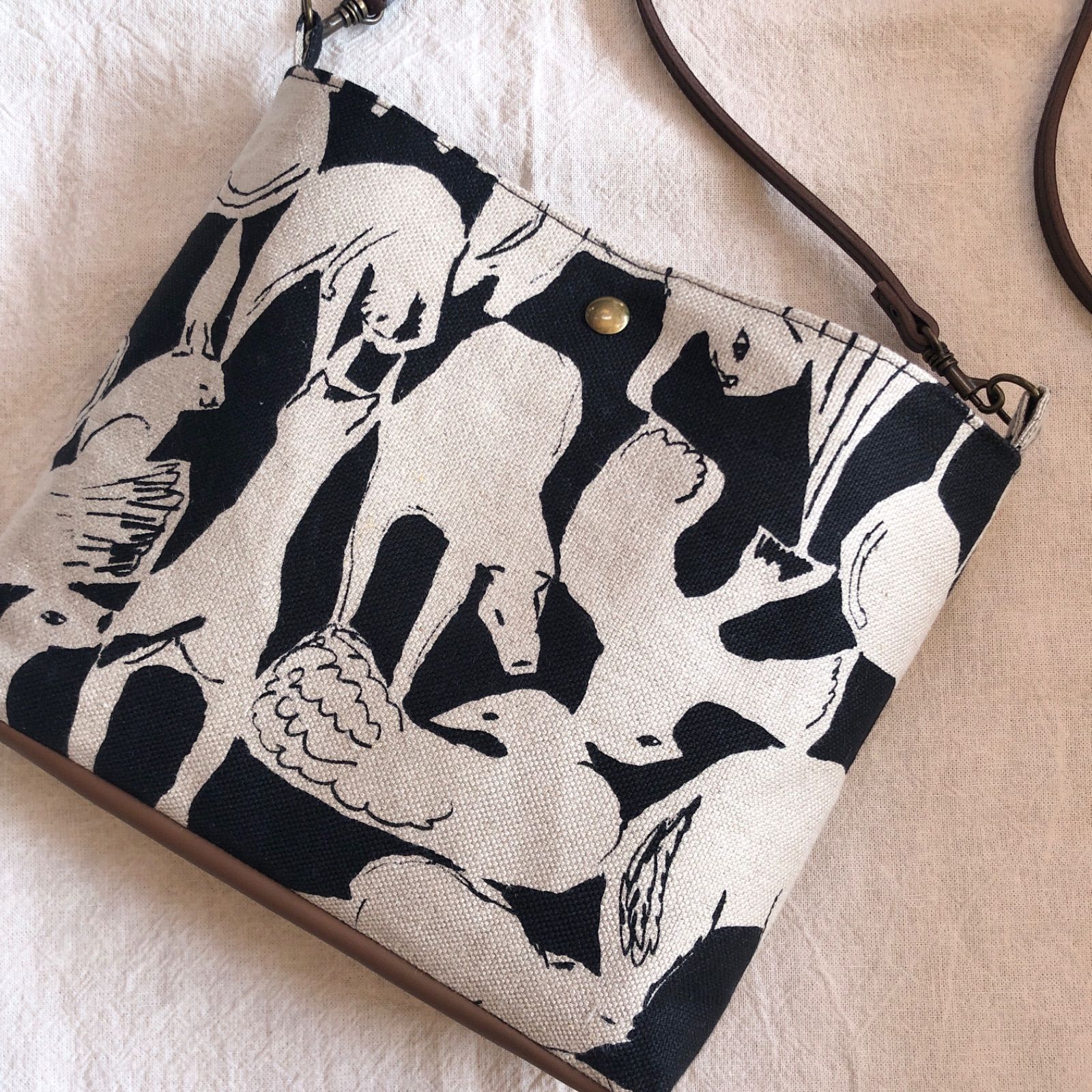 ミナペルホネン ハンドメイド おさんぽ ショルダーバッグ life