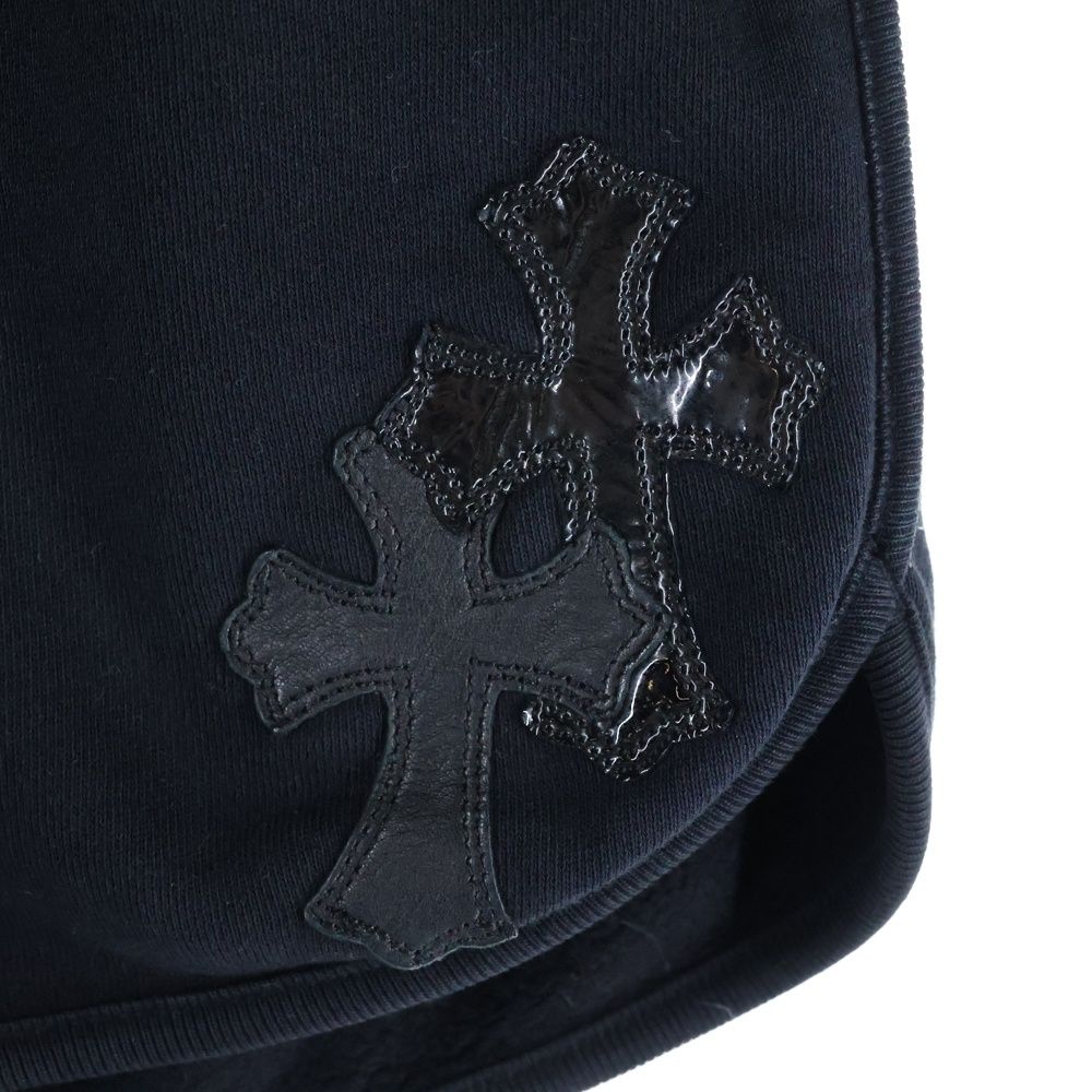 CHROME HEARTS (クロムハーツ) Ynot 2 Cross Patch Sweat Shorts  