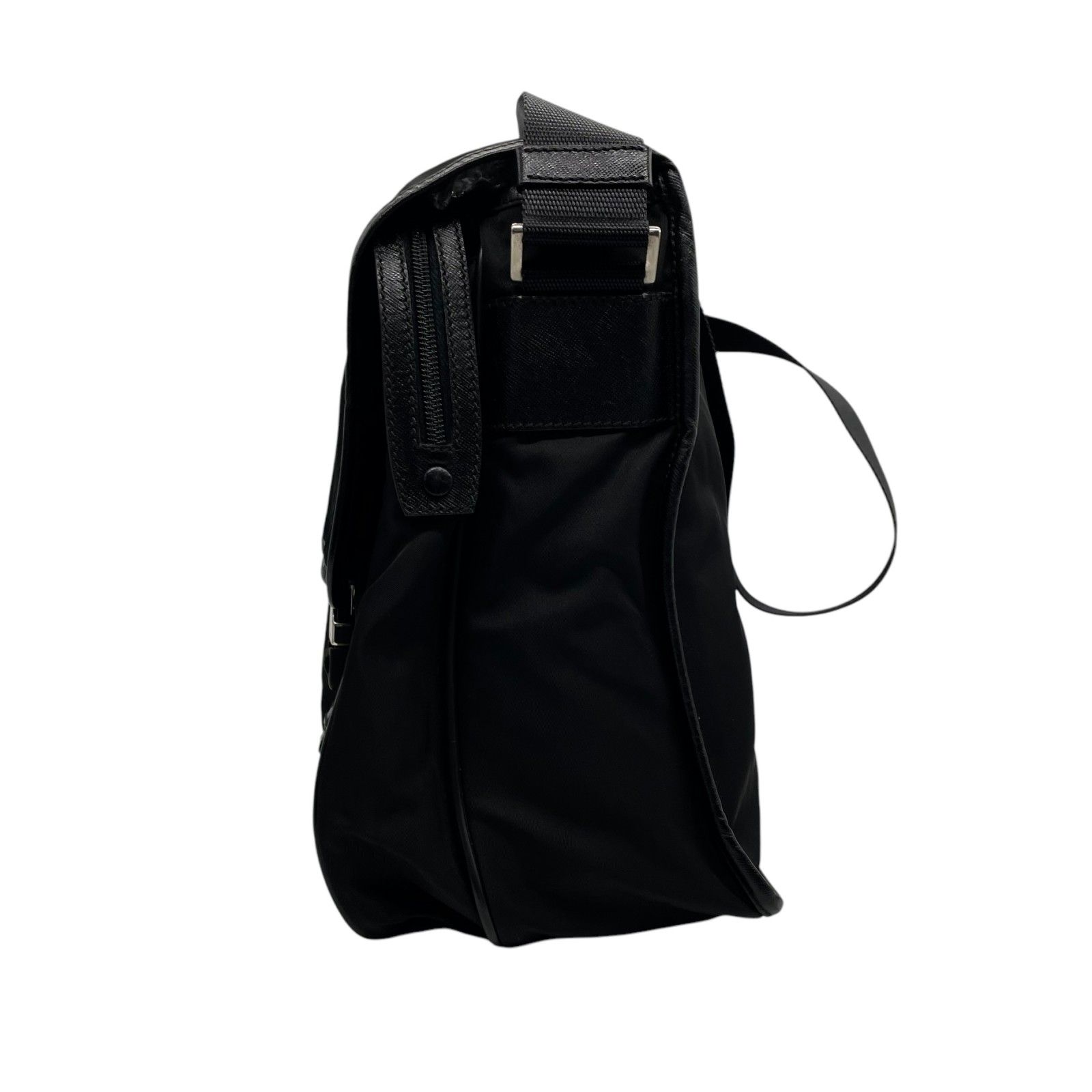 美品 プラダ PRADA ショルダーバッグ メッセンジャーバッグ ナイロン