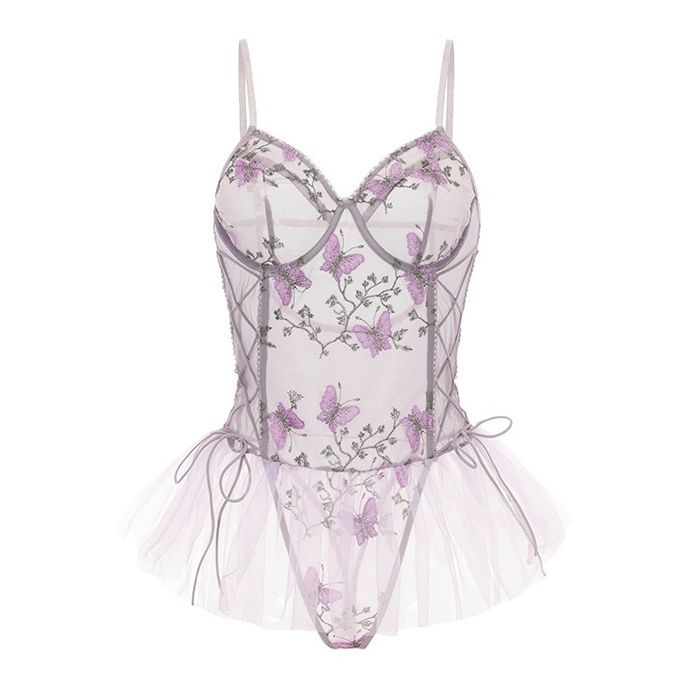 ベビードール シースルー キャミソール ランジェリー スリップ ルーム