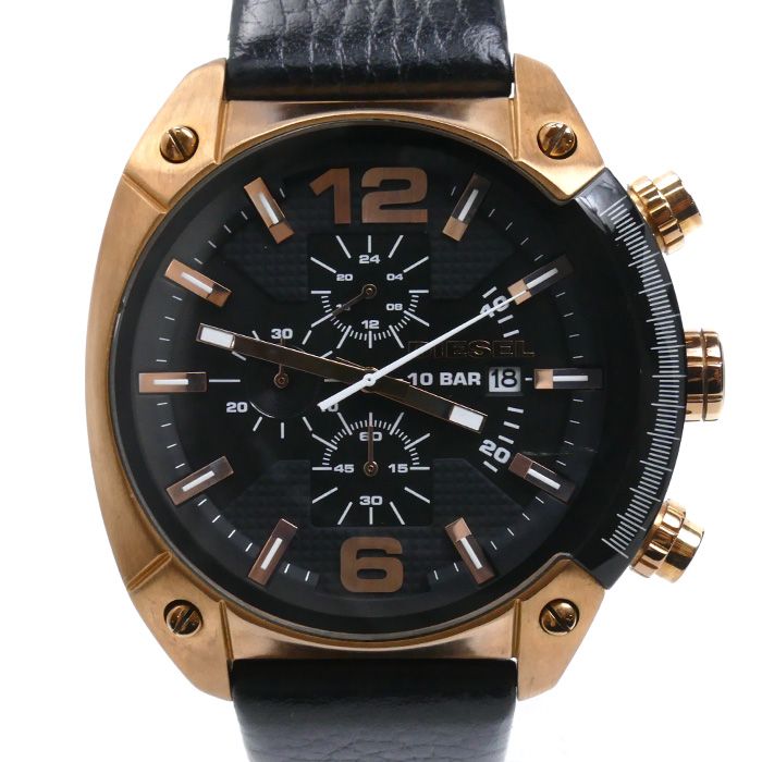 DIESEL ディーゼル オーバーフロー 腕時計 電池式 DZ-4297 メンズ 中古 