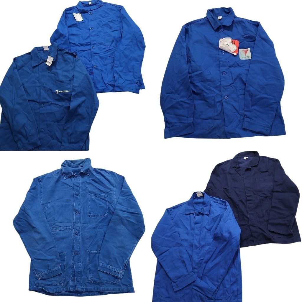 60s70s ユーロ ワーク ジャケット ビンテージ フレンチ 古着卸 まとめ売り フレンチブルー ユーロワーク ジャケット 6枚