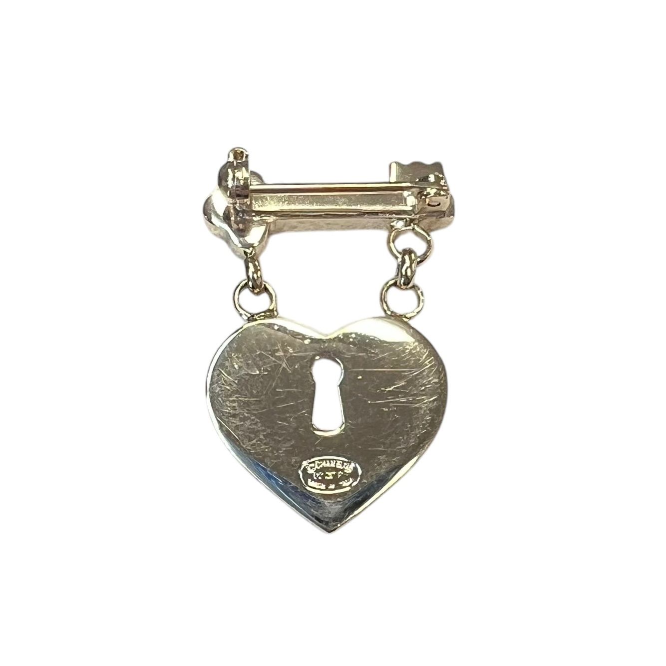 CHANEL ハートロック　ブローチ CHANEL シャネル ココマーク ハートロック ブローチ