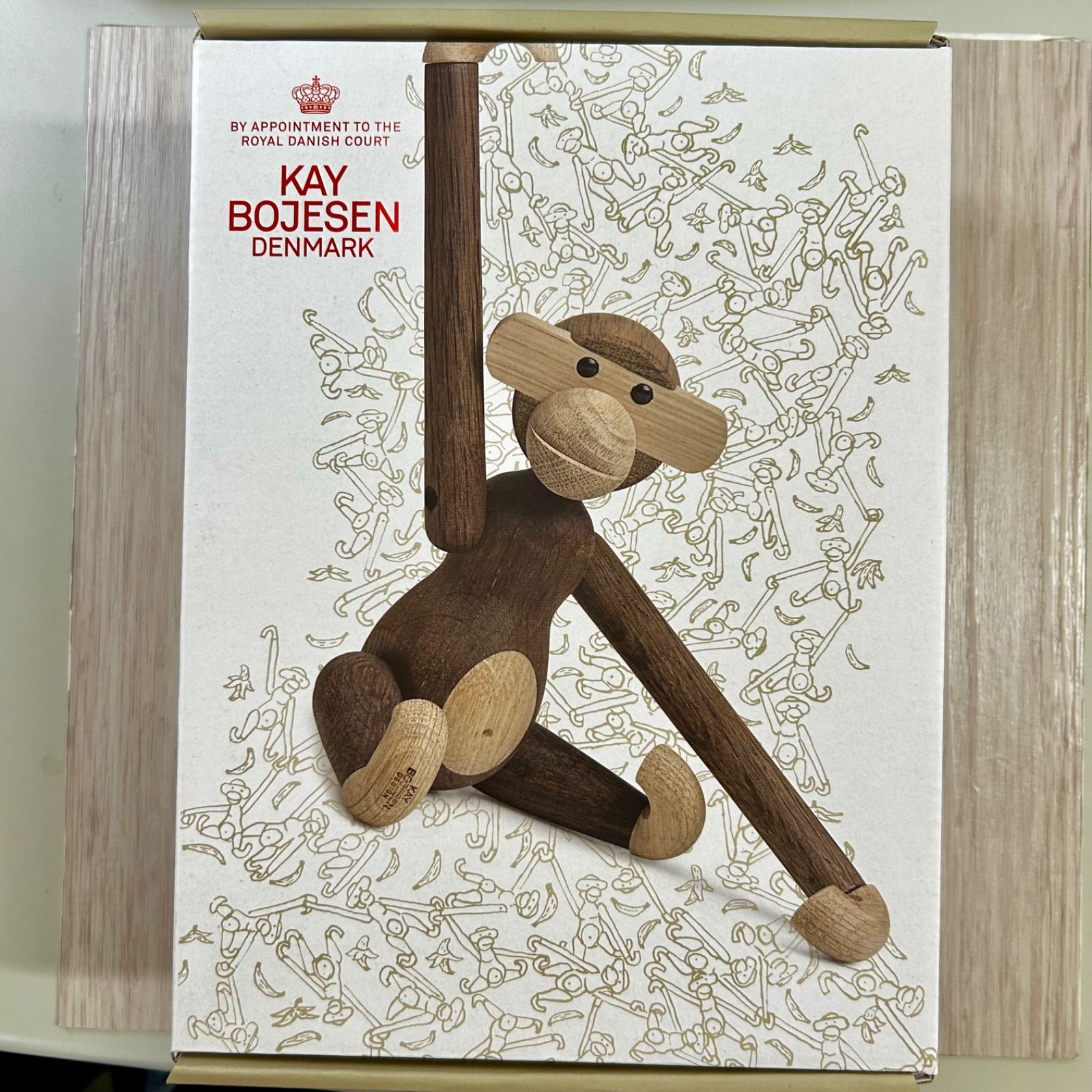 【正規品】カイボイスン　モンキー　スモークドオーク　Sサイズ KAY BOJESEN DENMARK Monkey（モンキー）スモールサイズ｜北欧