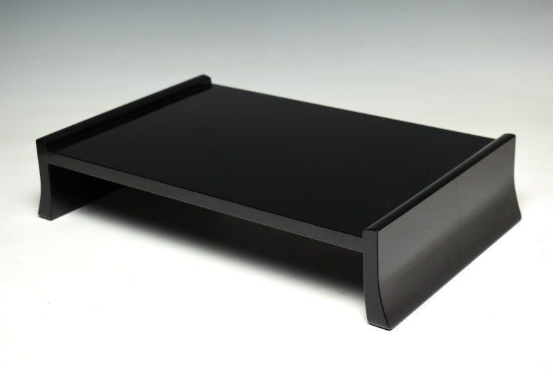 蔵A3287a 輪島塗 山上漆器店 上本堅地 花台 共箱