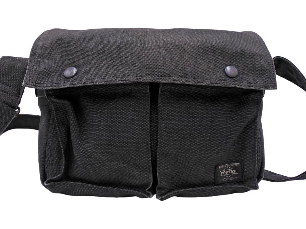 PORTER（ポーター）吉田カバン　ショルダーバッグ　フラップ付　黒　ミニ PORTER ポーター 吉田カバン フラップ ショルダー バッグ 黒