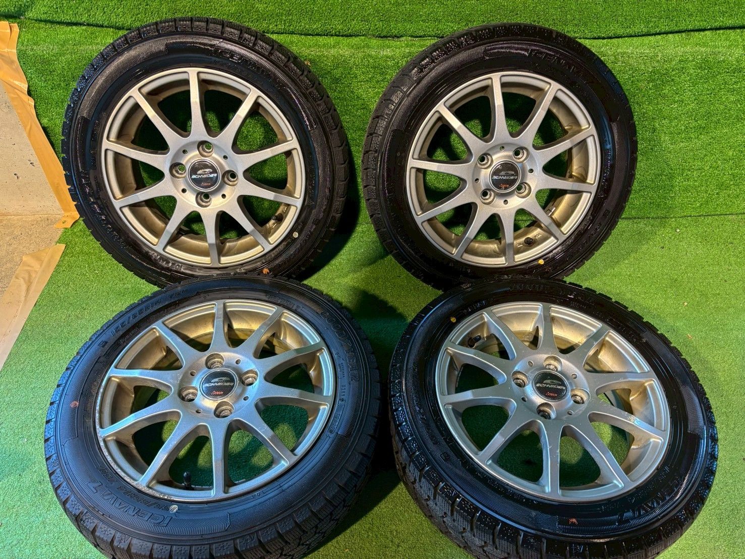 ムーヴカスタム LA110S スタッドレスタイヤホイールセット 155|65R14 送料込み