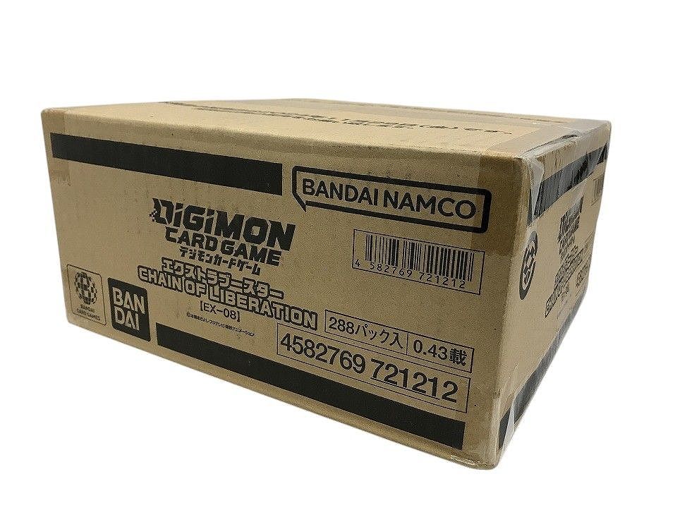 未開封 BANDAI バンダイ デジモンカードゲーム エクストラブースター CHAIN OF LIBERATION EX-08 288パック入 AQK616945相
