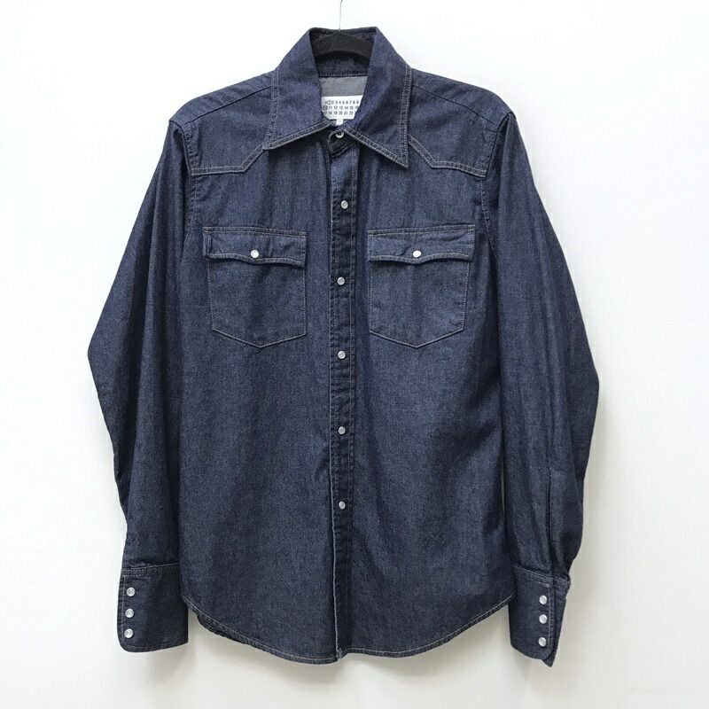 【加古川店】 中古 Maison Margiela | メゾンマルジェラ 長袖シャツ インディゴ 【108】