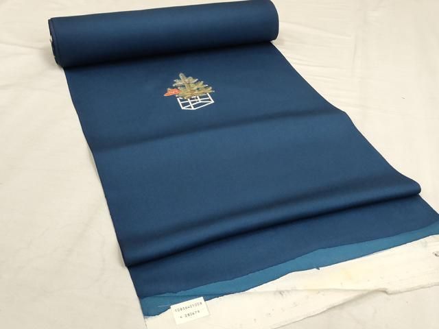 平和屋着物▽付下げ 反物 着尺 刺繍 人物文 金彩 正絹 逸品 未
