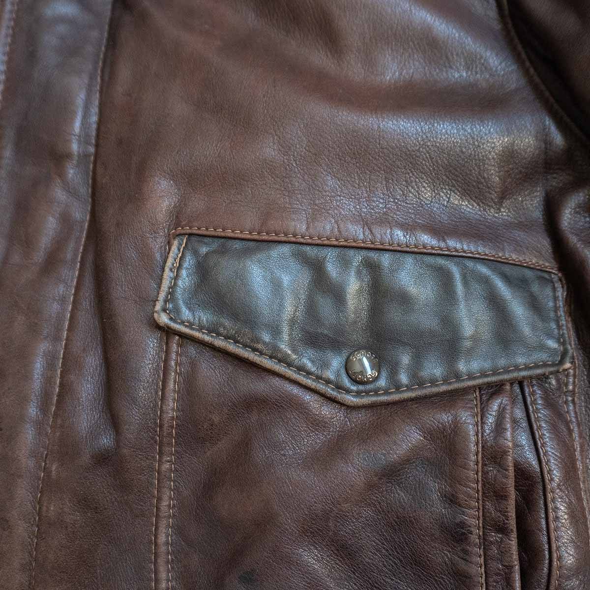 雰囲気抜群/ビッグサイズ】SCHOTT【184SM/type G-1 レザー
