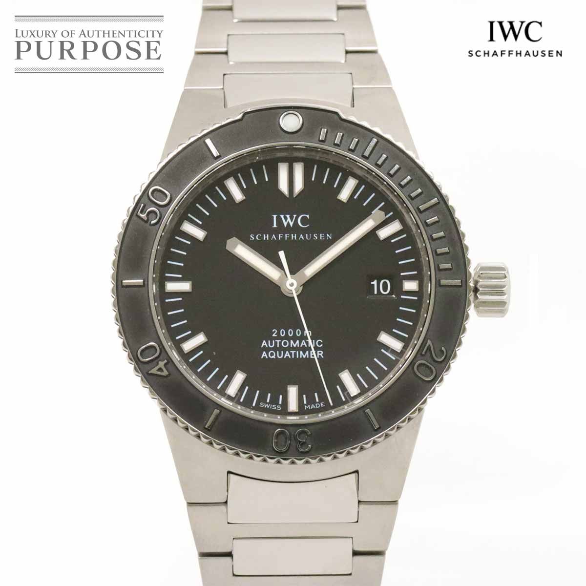 IWC GSTアクアタイマー IW353602 メンズ 腕時計 デイト ブラック 自動巻き インターナショナル ウォッチ カンパニー Aqua Timer 90243786