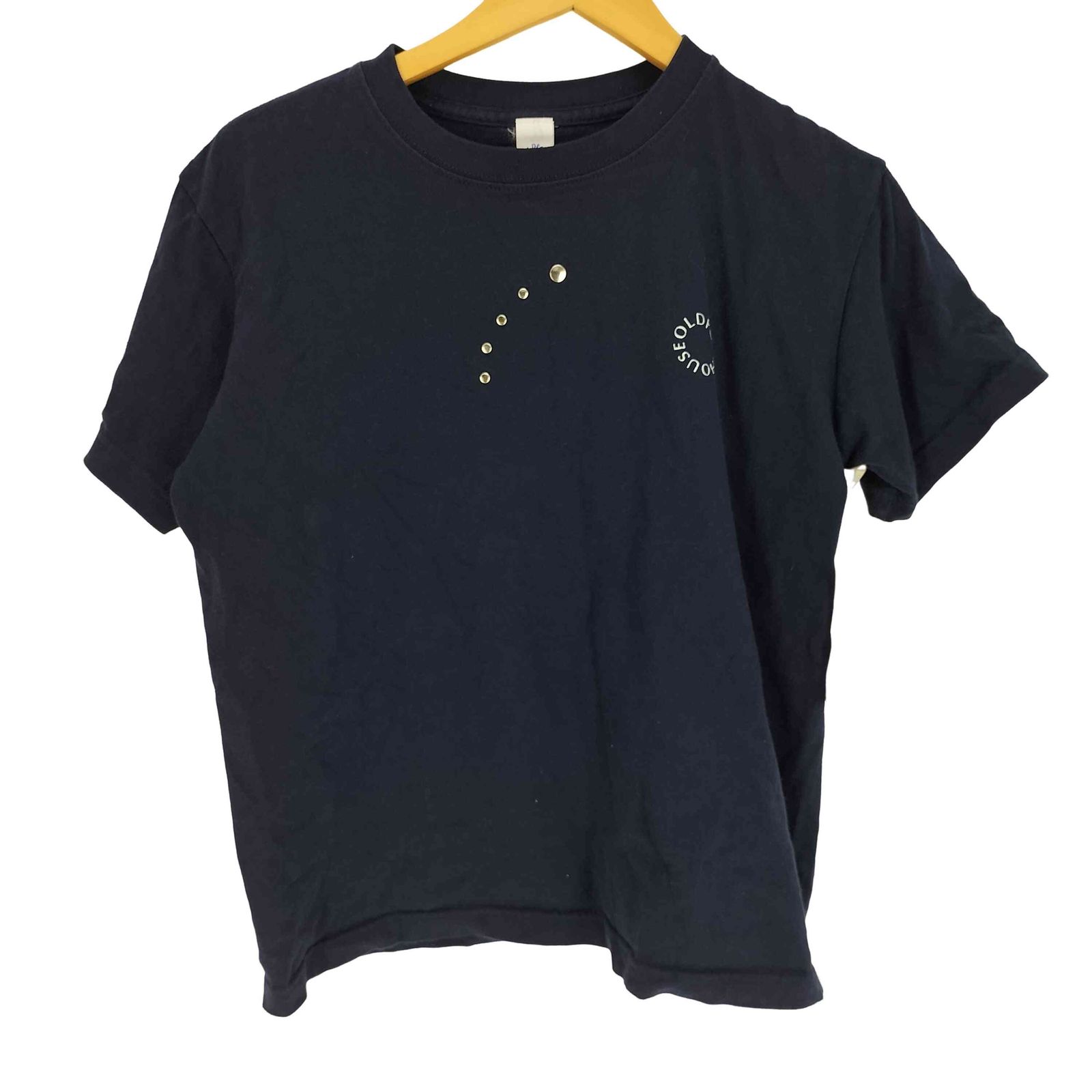 Oldfolkhouse Circle Logo Studs Tシャツ ネイビー Oldfolkhouse Circle Logo Studs Tシャツ ネイビー