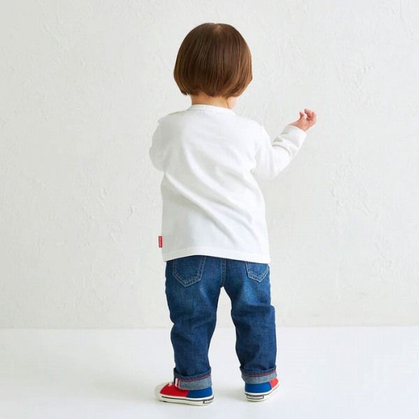miki HOUSE Tシャツ サイズ120 ホワイト ミキハウス mikihouse ロゴ シンプル 長袖Tシャツ 120cm 白（01