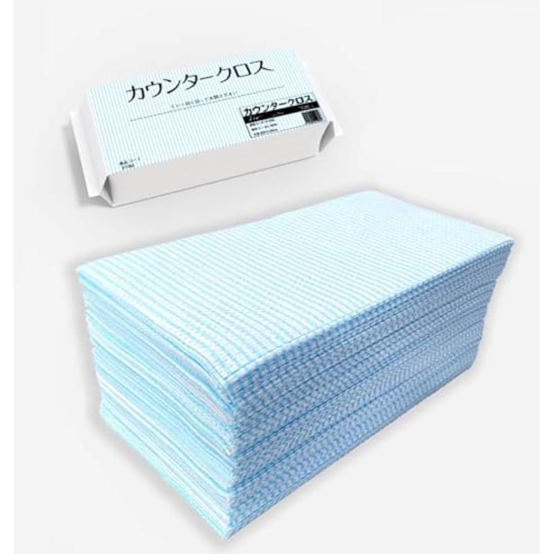 DAISSHO カウンタークロス 800枚入 ブルー 35x60cm 100枚X8箱入り 1