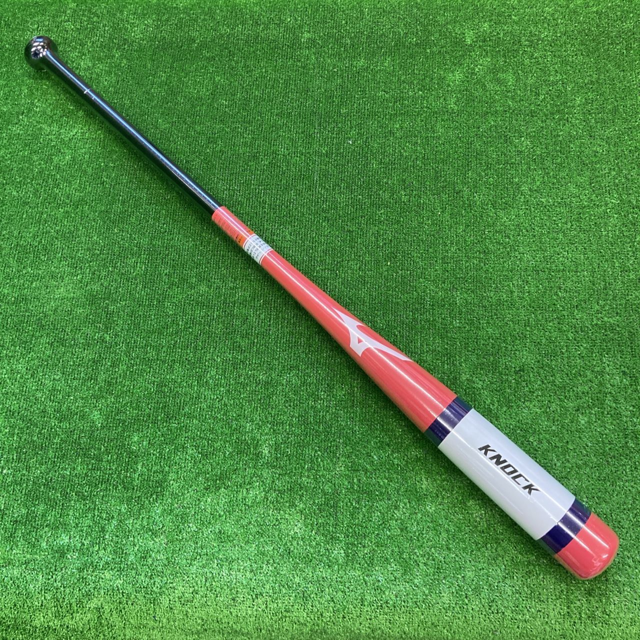 品 ミズノ 木製ノックバット 91cm530ｇ コーラル×ホワイト 1CJWK19091 6401