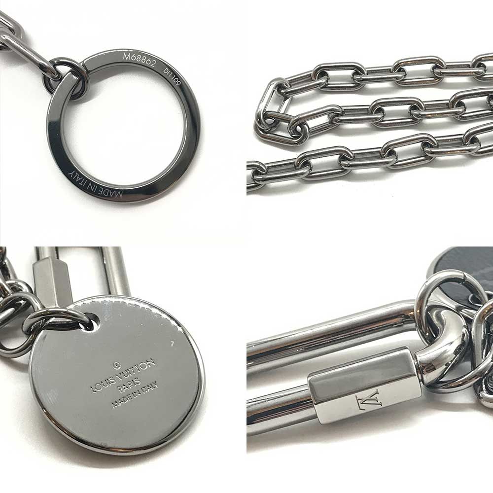 ルイヴィトン ウォレットチェーン チャーム モノグラム エクリプス  