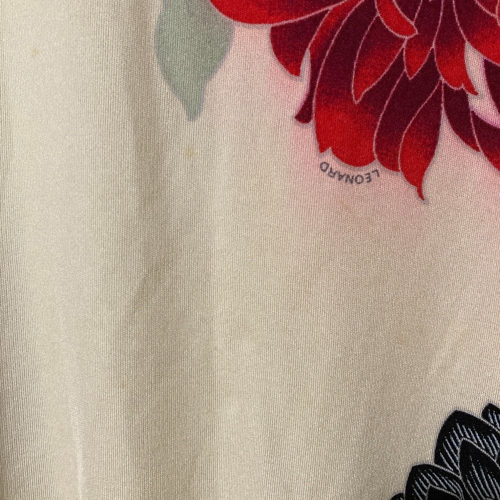 LEONARD PARIS レオナールパリ フラワープリント シルクニット