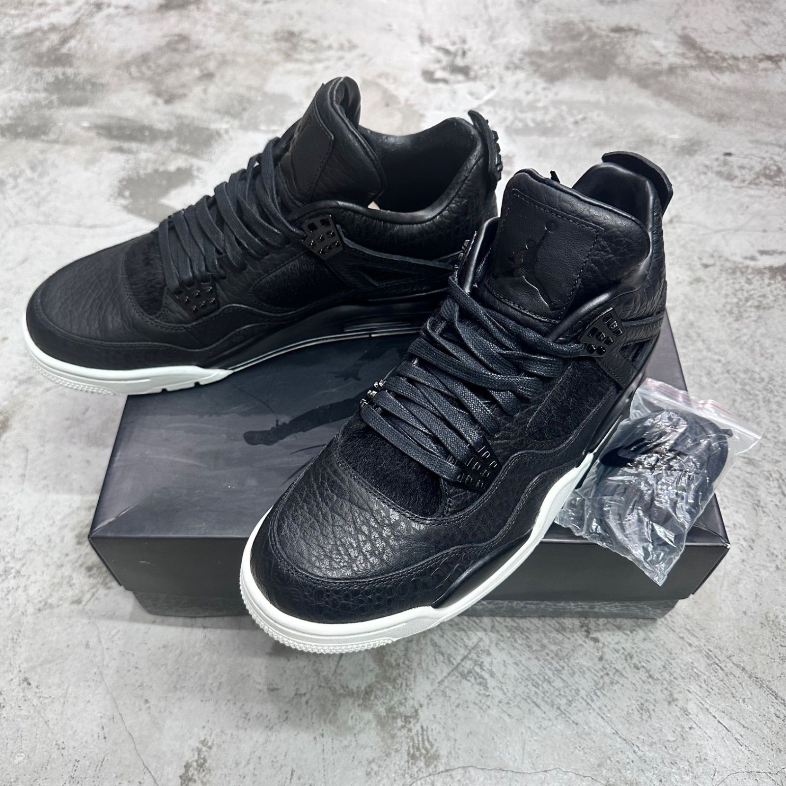 NIKE AIR JORDAN 4 RETRO PONY HAIR BLACK エアジョーダン4