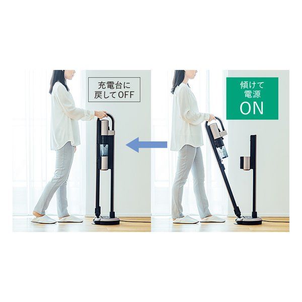 MITSUBISHI 三菱電機 ミツビシデンキ コードレススティッククリーナー iNSTICK ZUBAQ 1.9kg マットグランゴールド HC-JD2C-N 2661126 WWW_KANDAIZUMI_COM