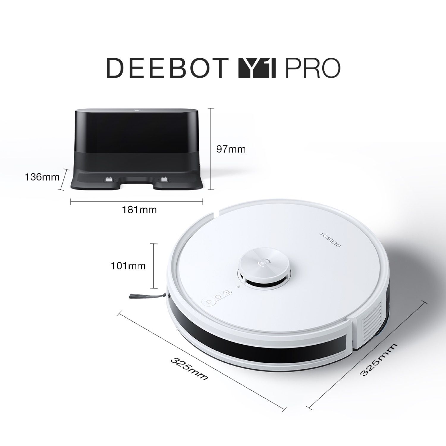 ECOVACS DEEBOT Y1 PRO DLX34-22EE 自動掃除機 ロボット クリーナー 長 
