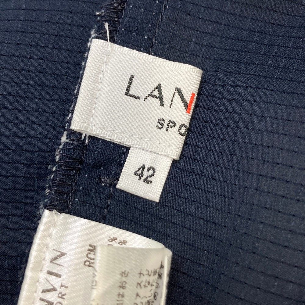 サイズ：42 LANVIN SPORT ランバン スポール ロングパンツ シア―ドット