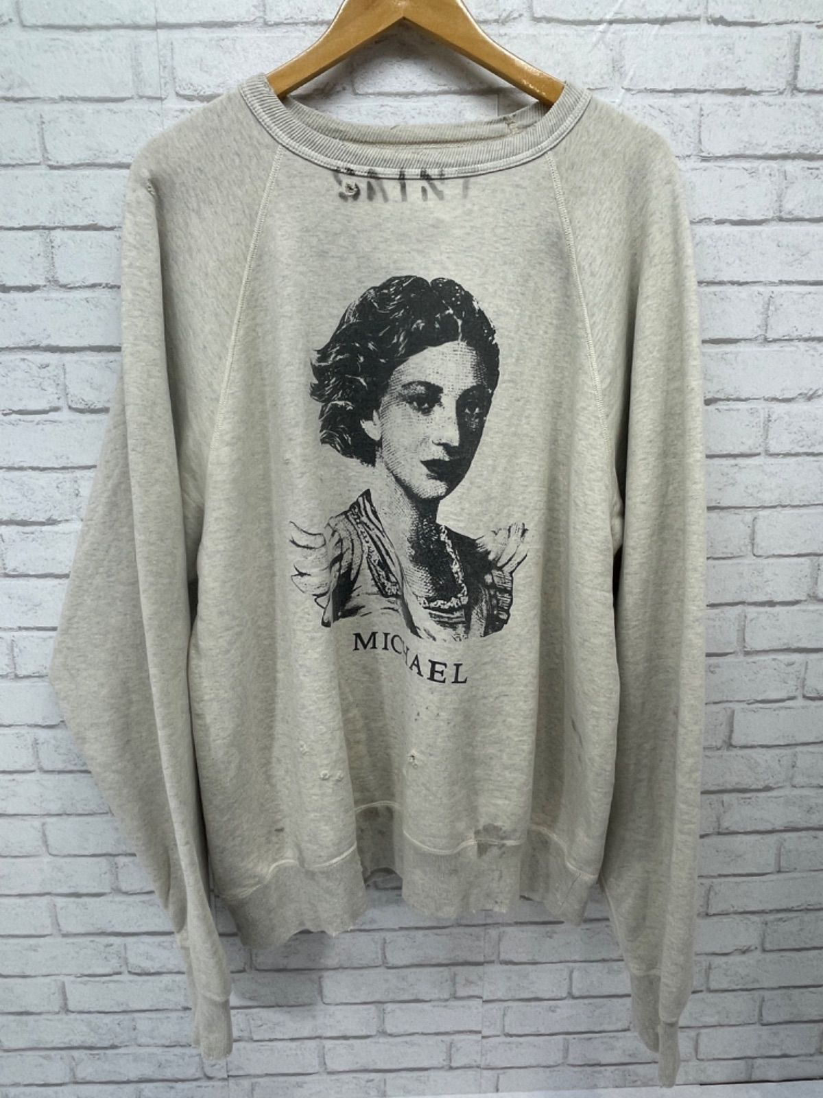 サナ着用 セントマイケル 21SS Raglan Sweat - スウェット