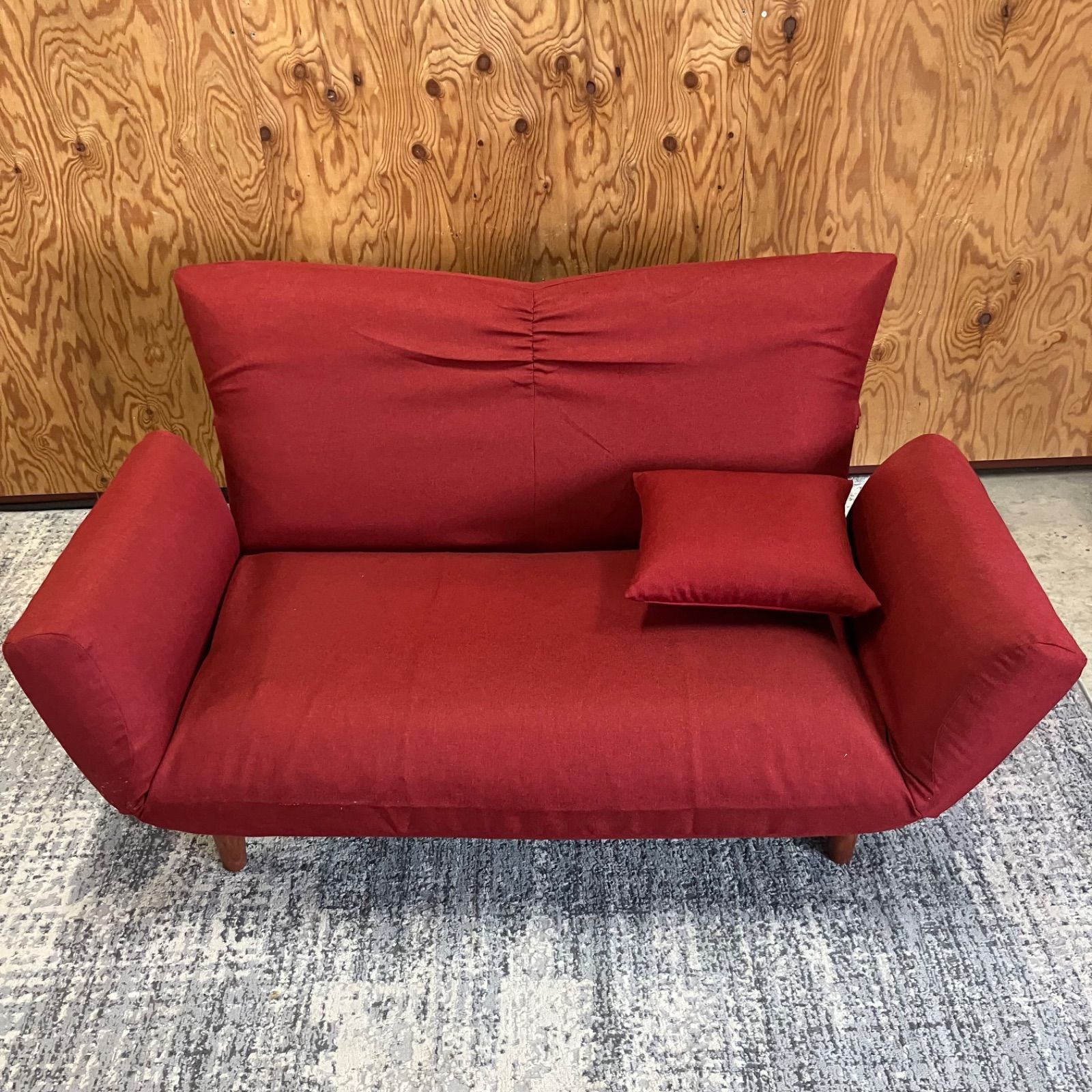 a様専用】リクライニングソファ 2Wayソファ 2人掛けソファ コンパクト