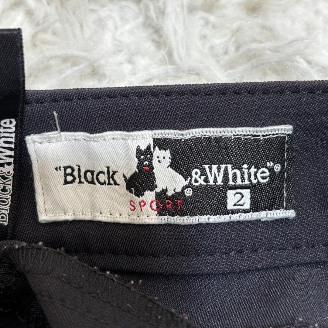 美品】 black&white ポケット ラインストーンパンツ 2 紺 - メルカリ